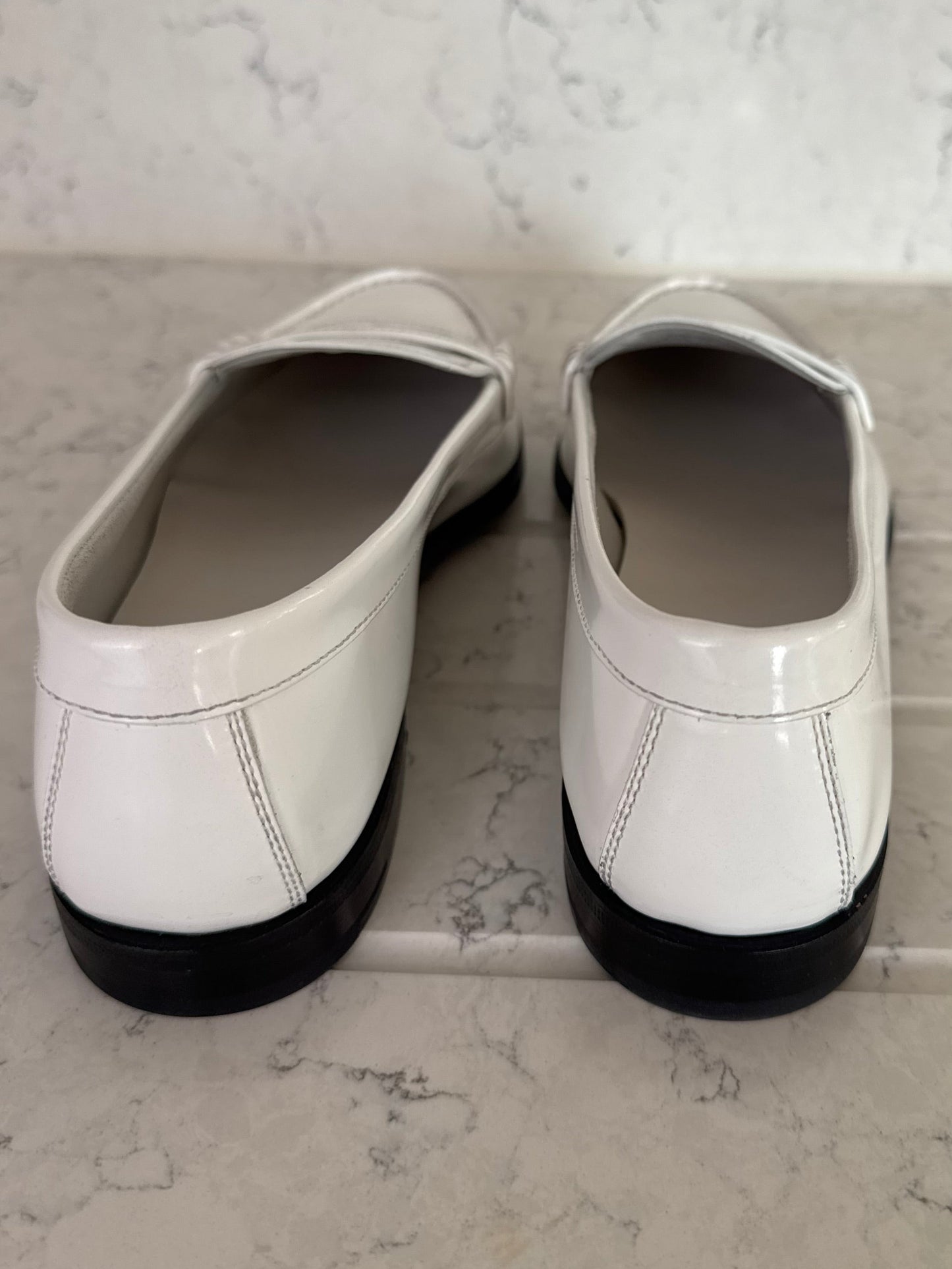 Church’s White Leather Penny Loafers | New with Box & Dust Bag