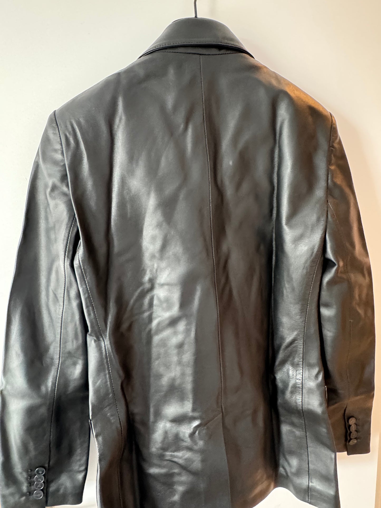 JOSEPH Black Leather Tailored Blazer Jacket – Brand New With Tags